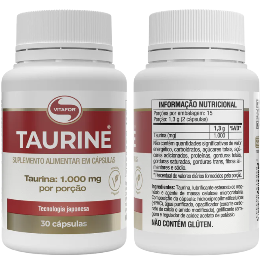 Vitafor Taurine Food Supplement Capsules 60&nbsp;caps.