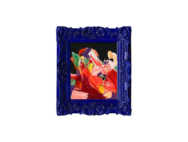 Handgemaltes, gerahmtes Bild „Barock en vogue Bunt“ 38 x 43 cm Multicolor Crea Collection
