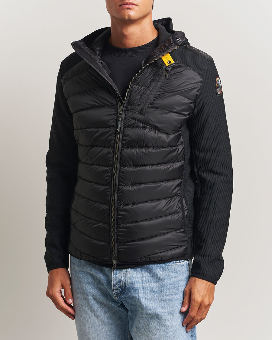 Parajumpers Nolan Warm Up Hybrid Hooded Jacket Black men S Sort