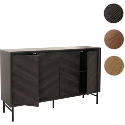 Sideboard HWC-M50, Schrank Kommode Highboard Anrichte, 94x151x40cm ~ dunkelgrau