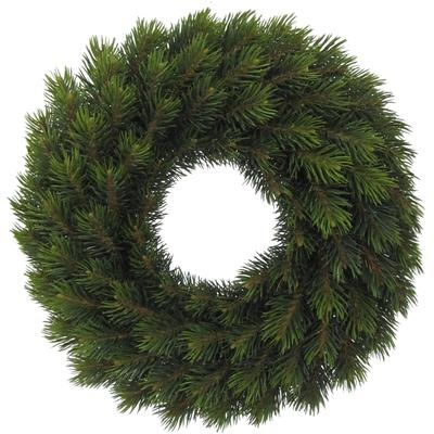 Dekokranz CREATIV DECO "Weihnachtsdeko", grün, Ø:38cm, Kunststoff, Dekokränze, 87 Tannenspitzen