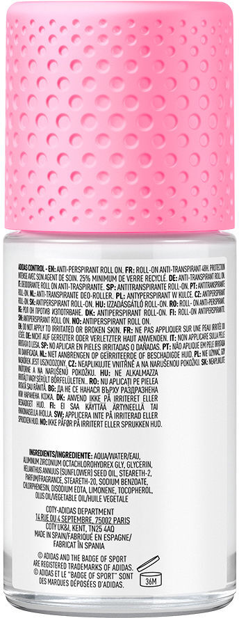 Déodorant roll-on Adidas Woman Control ANTI-PERSPIRANT 72H 50 ml