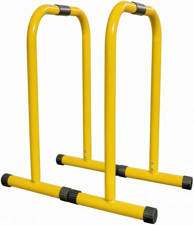 Parallelbarren gepolstert Split-Design für Krafttraining Calisthenics T-förmige Standfüße 81x61x39 cm