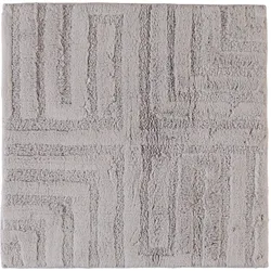 Cawo Badezimmer-Teppich 60 x 60 cm silberfarben geprägt