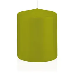 Wiedemann Kerzen Große Stumpenkerzen Grün Ø 78 x 100 mm, 8 Stück, 45 Brenndauer