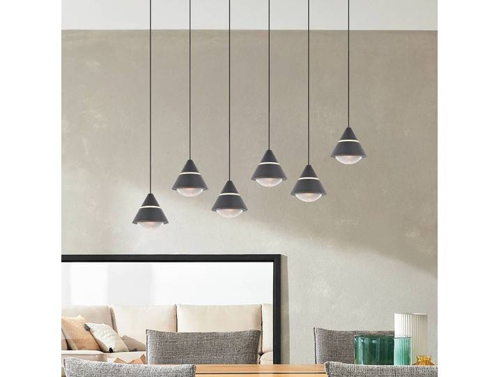 Trio Lighting Hängeleuchte Romeo, schwarz, für Wohn- / Esszimmer, Metall, Modern