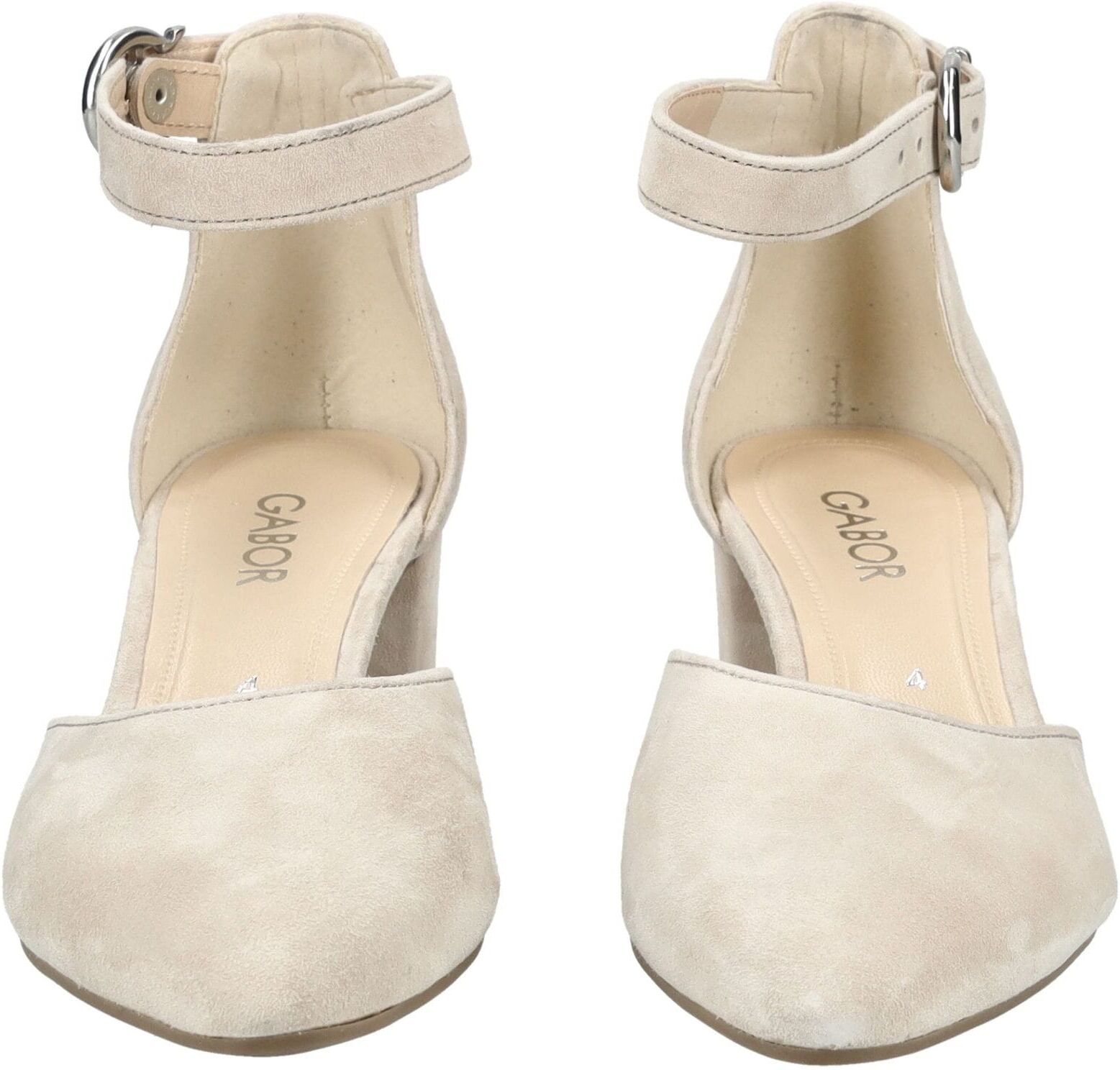 Pumps GABOR "Gabor Pumps Leder", Damen, Gr. 40, Leder, beige, Schuhe Pumps