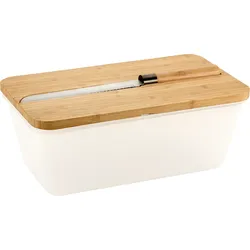 KESPER Brotbox, transparent, mit Messer