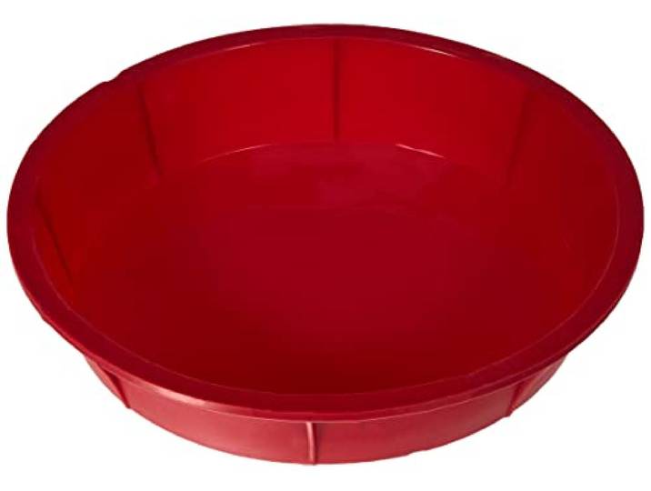 CREALYS 513010 Candy siliconen bakvorm, 25 cm, rood