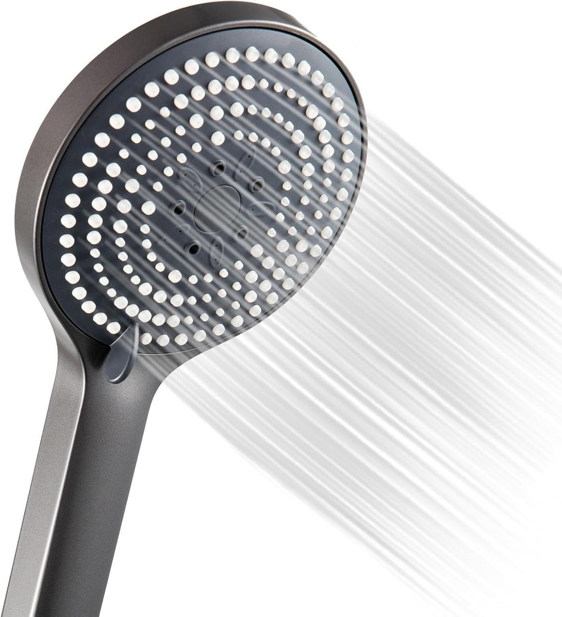 Goudkleurige waterbesparende handdouche met 6 massagestanden en groot formaat (Φ130mm)