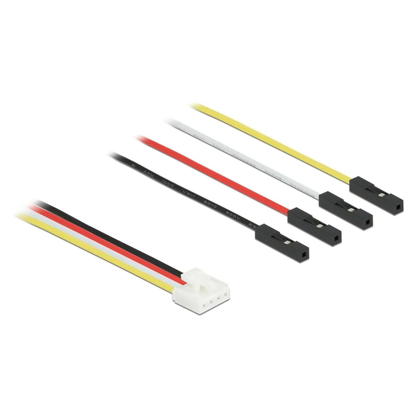 Delock Conversion IOT Grove Kabel 4 Pin Stecker zu 4 x Jumper Buchse 20 cm (20 cm) (86947)