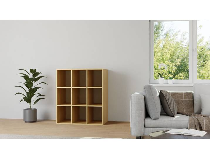 60 cm tiefes Regal aus Esche Esche Natur geölt