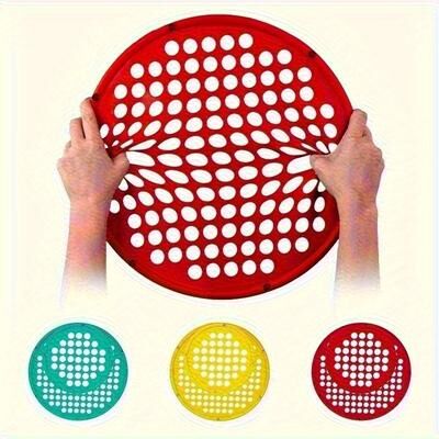 Silver Stone Store Silicone Portable Hand Exerciser, Elastic Resistance Net, Three Colors Available, Home Training Equipment red Small