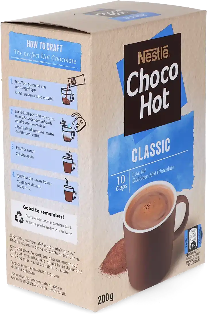 Nestlé   Choco Hot Classic - 10 zakjes instant chocolademelk