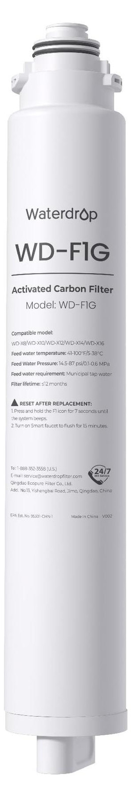 Vervangfilter voor Reverse Osmosis Waterfilter
