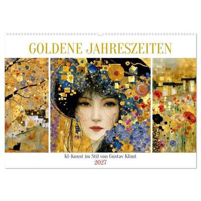 Goldene Jahreszeiten (Wandkalender 2027 DIN A2 quer), CALVENDO Monatskalender