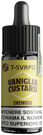 T-Svapo Vaniglia Custard Aroma Concentrato 10ml Crema