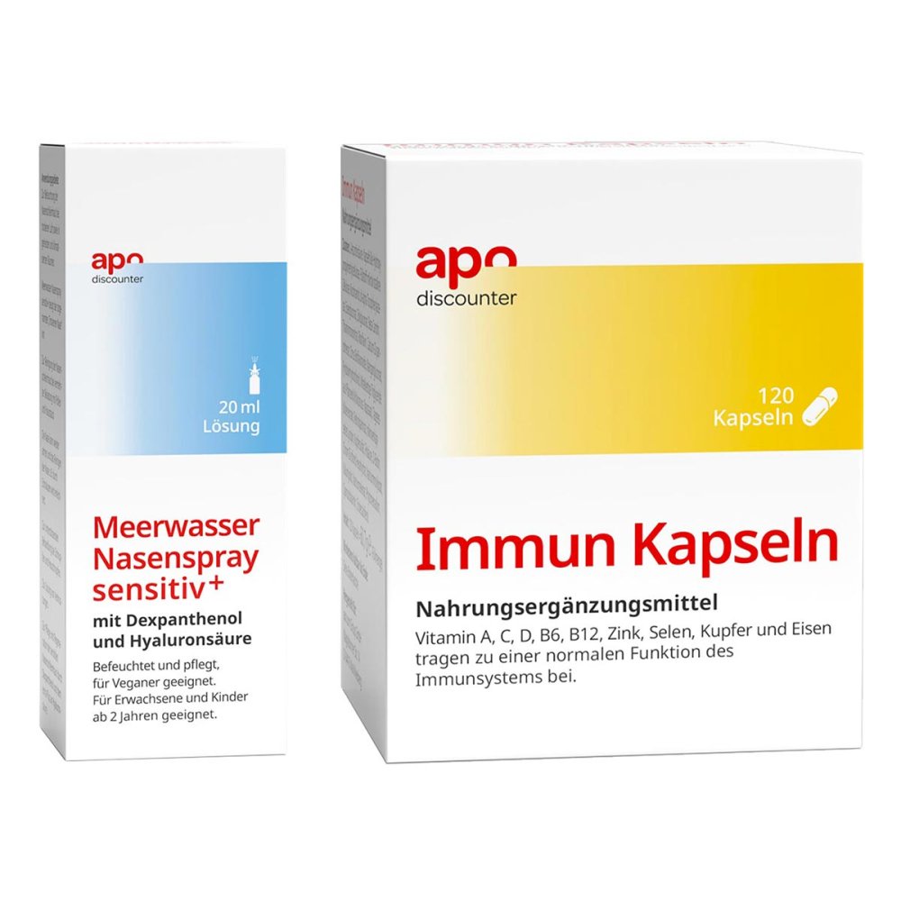 apo.com Group GmbH Immunsystem Sparset - Immun Kapseln + befeuchtendes Nasenspray 08102221