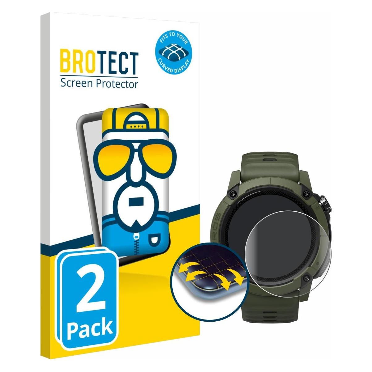 Brotect Fullscreen für Coros NOMAD Schutzfolie Displayschutz Folie Klar Transparent (5160561)