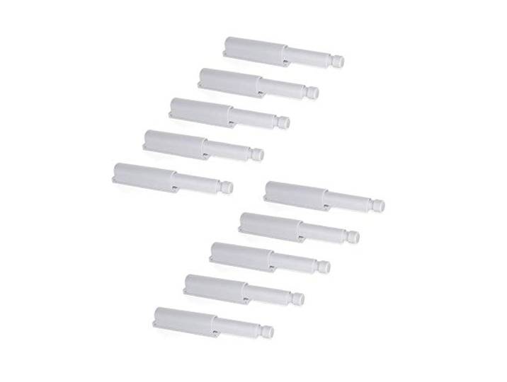 EMUCA 1275221 - Lote de 10 cierres para puertas Push Latch Emuca\, Gris