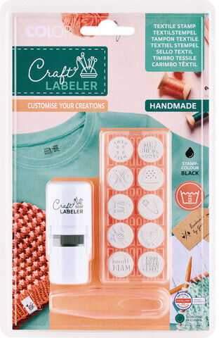 Craft Labeler Textil-Stempel-Set "handmade"