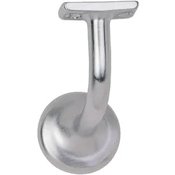 Marchesi, Treppengeländer + Handlauf, Handlaufträger mit Winkel Wandabstand 60 mm, Messing verchromt matt (Messing verchromt matt)