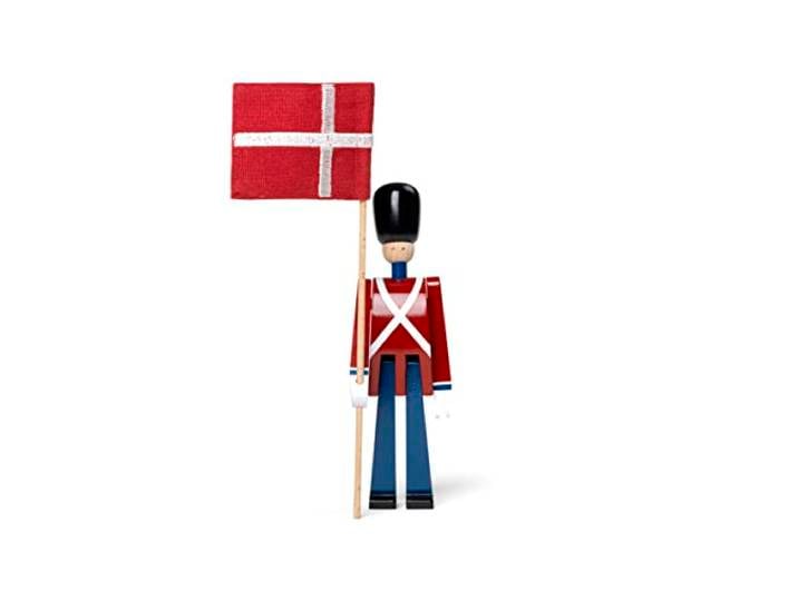 Kay Bojesen Porte-drapeaux mini figurines 18.5 cm Figurines en bois Design original\, rouge