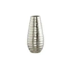 HOME STORY Vase   , silber , Aluminium , Maße (cm): H: 37  Ø: 17