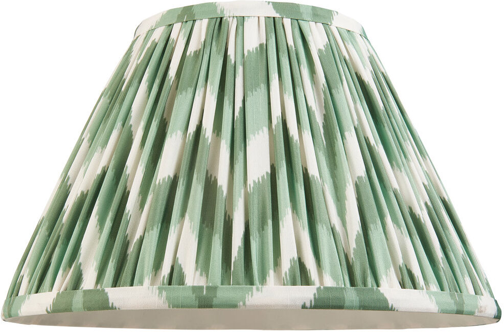 Heritage Hues Zigzag Lamp Shade Green 18cm H x 14cm W x 30cm D