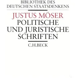 Politische und juristische Schriften, Fachbücher von Justus Möser