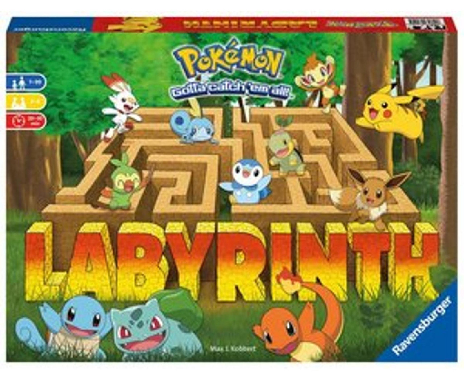 Ravensburger Pokémon Labyrinth bordspel voor 2-4 spelers vanaf 7 jaar