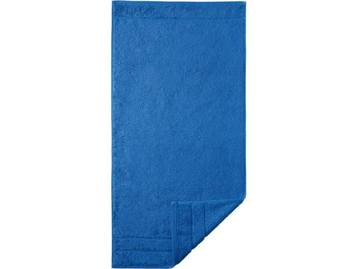 Handtücher EGERIA Prestige , blau (kobaltblau), B:50cm L:100cm, Walkfrottee, Obermaterial: 100% Baumwolle, Handtücher, Handtücher, Uni Programm mit Streifenbordüre, SUPIMA Baumwolle