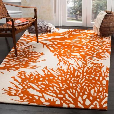 SAFAVIEH Handmade Bella Lular Modern Floral Wool Rug