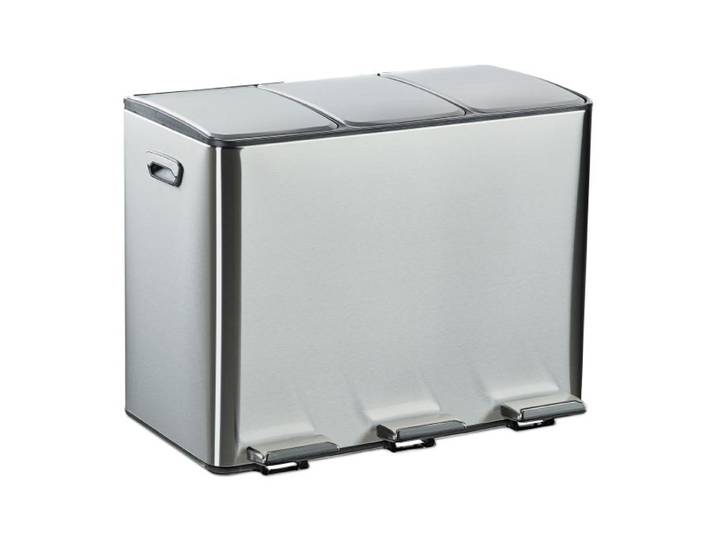 Relaxdays Mülleimer 3 Fächer 15 Liter