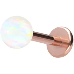 Titan Labret mit Push Fit SYNTHETISCHER OPAL