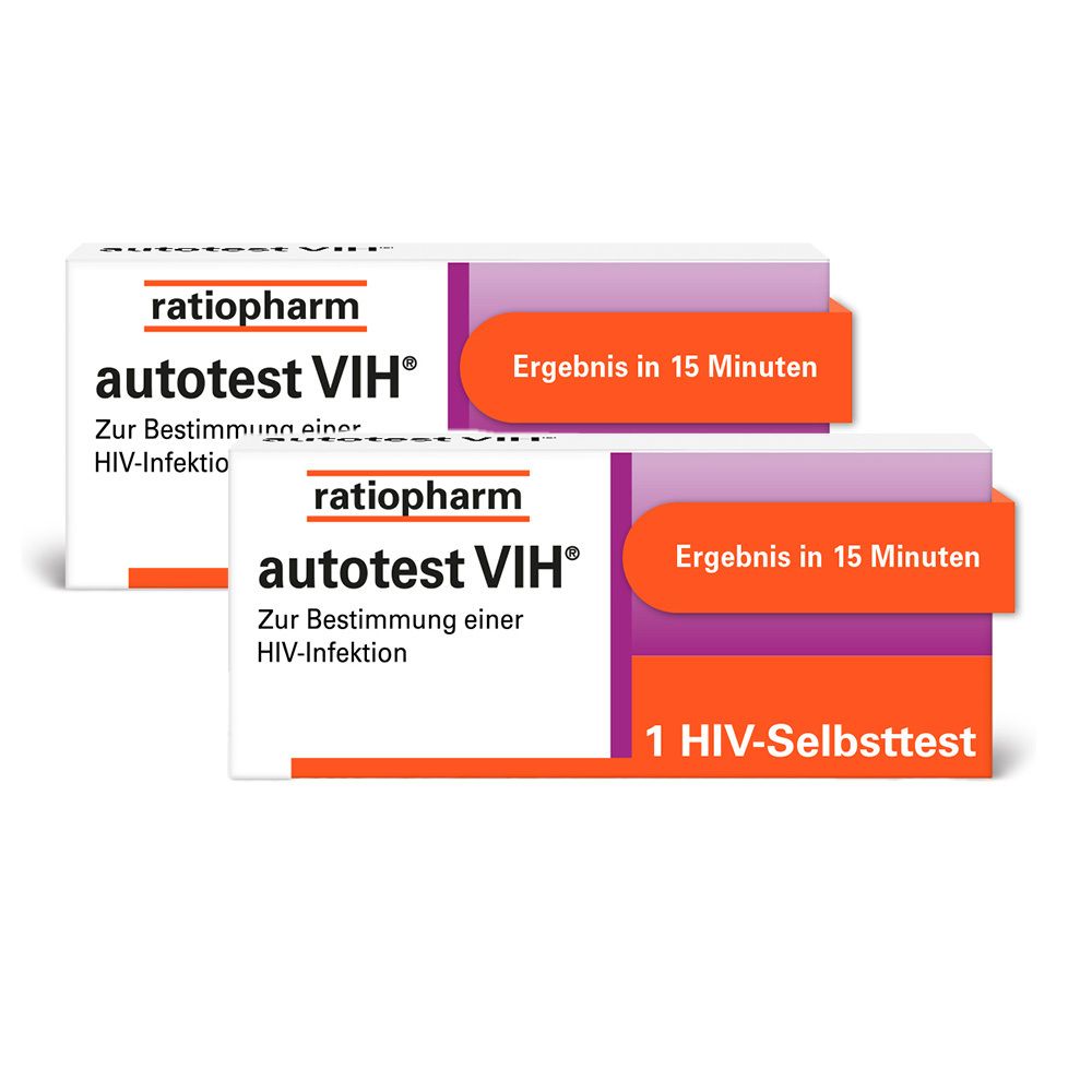 2er Set Autotest VIH Ratiopharm 2x1 St Test