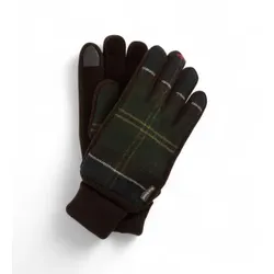 Barbour für Herren. MGL0144 Hackney Tartan Handschuhe grün (XL), Lässig, Polyester
