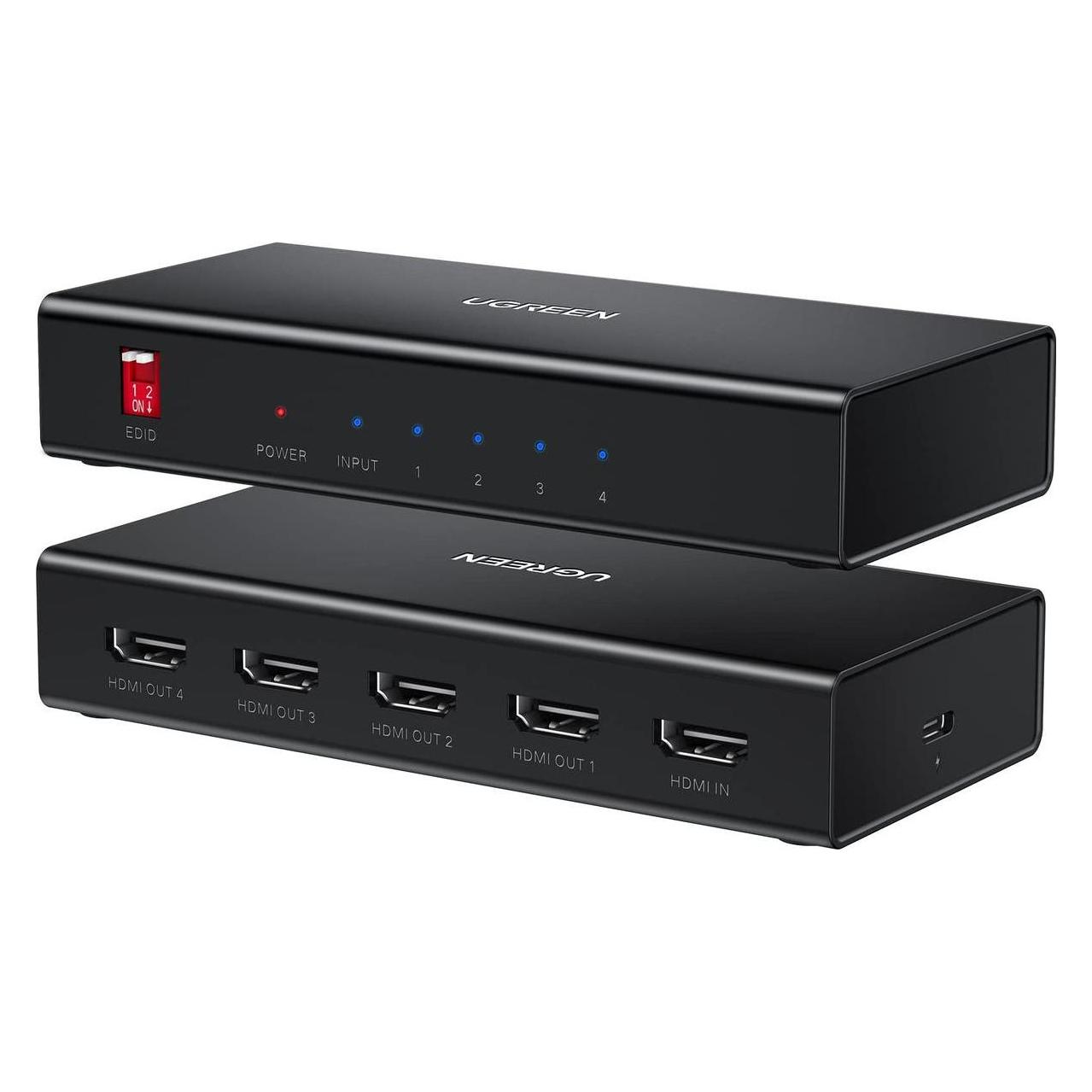 Ugreen Canyon HDMI 2.0 Splitter - 4K 60Hz - 1 Input - 4 Outputs (UGREEN/90514)