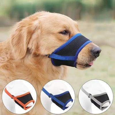 Inspired Living CalmFit Breathable Adjustable Dog Muzzle gray l