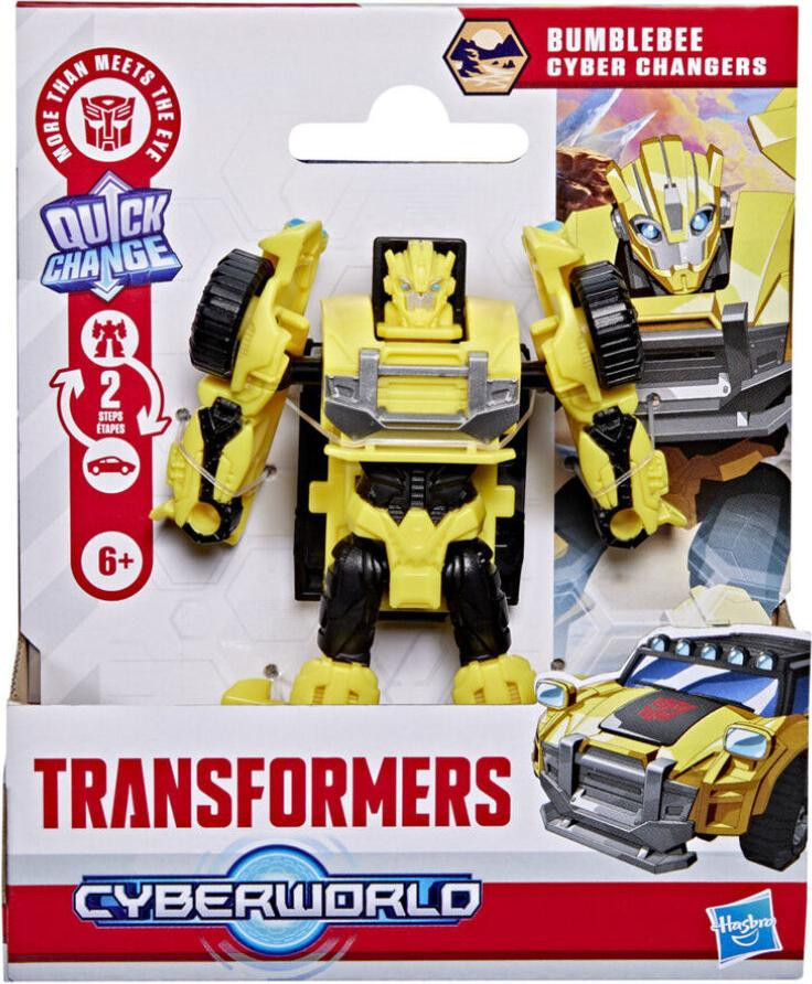 Hasbro Transformers CYBERWORLD Bumblebee Cyber Changers speelgoed voor kinderen vanaf 6 jaar