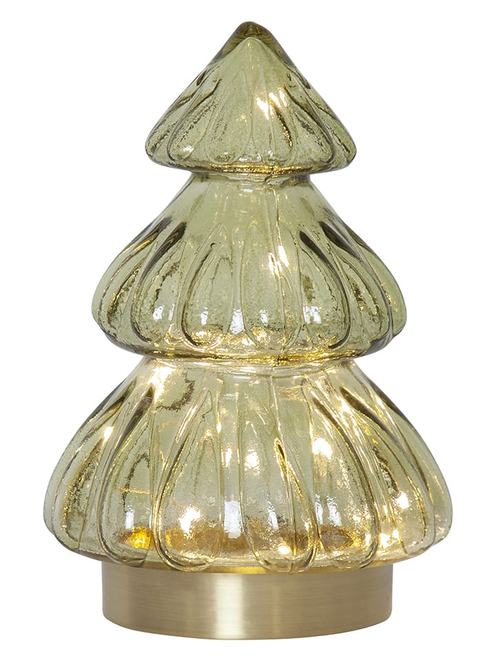 STAR Trading LED-Dekofigur "Abete" in Grün - (H)18 cm - onesize