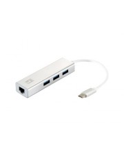 LevelOne Adapter USB-C ->RJ45 S7B 4-Port USB 3.0 RJ-45 (USB-0504)