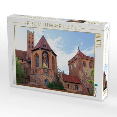 CALVENDO Puzzle Ordensburg des Deutschen Ordens in Marienburg, polnisch Malbork, in Pommern | 1000 Teile Lege-Größe 64x48cm Foto-Puzzle für glückliche