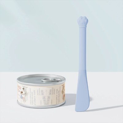 Youfap Market Multi Functional Pet Can Opener, Long Handled Cat Feeding Spoon, Lid Opener For Cat Cans blue