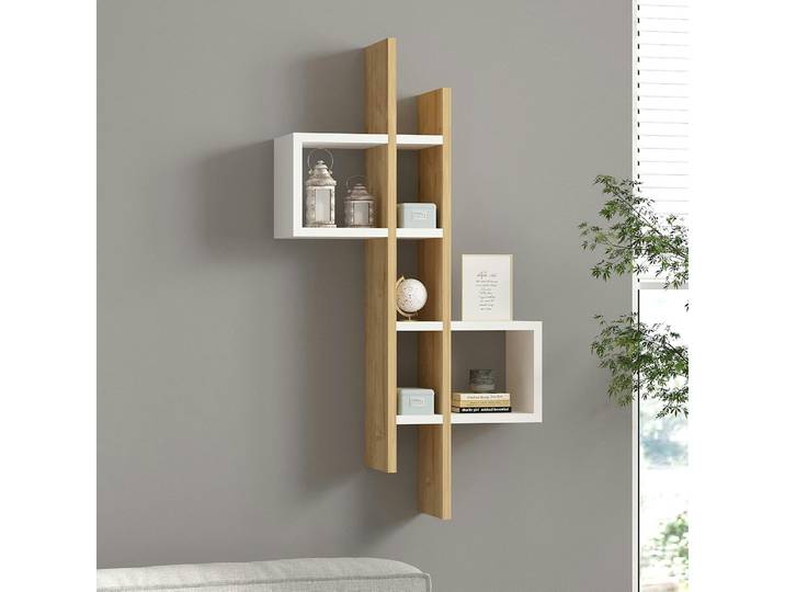 Etagère murale design asymétrique MARFA - Blanc