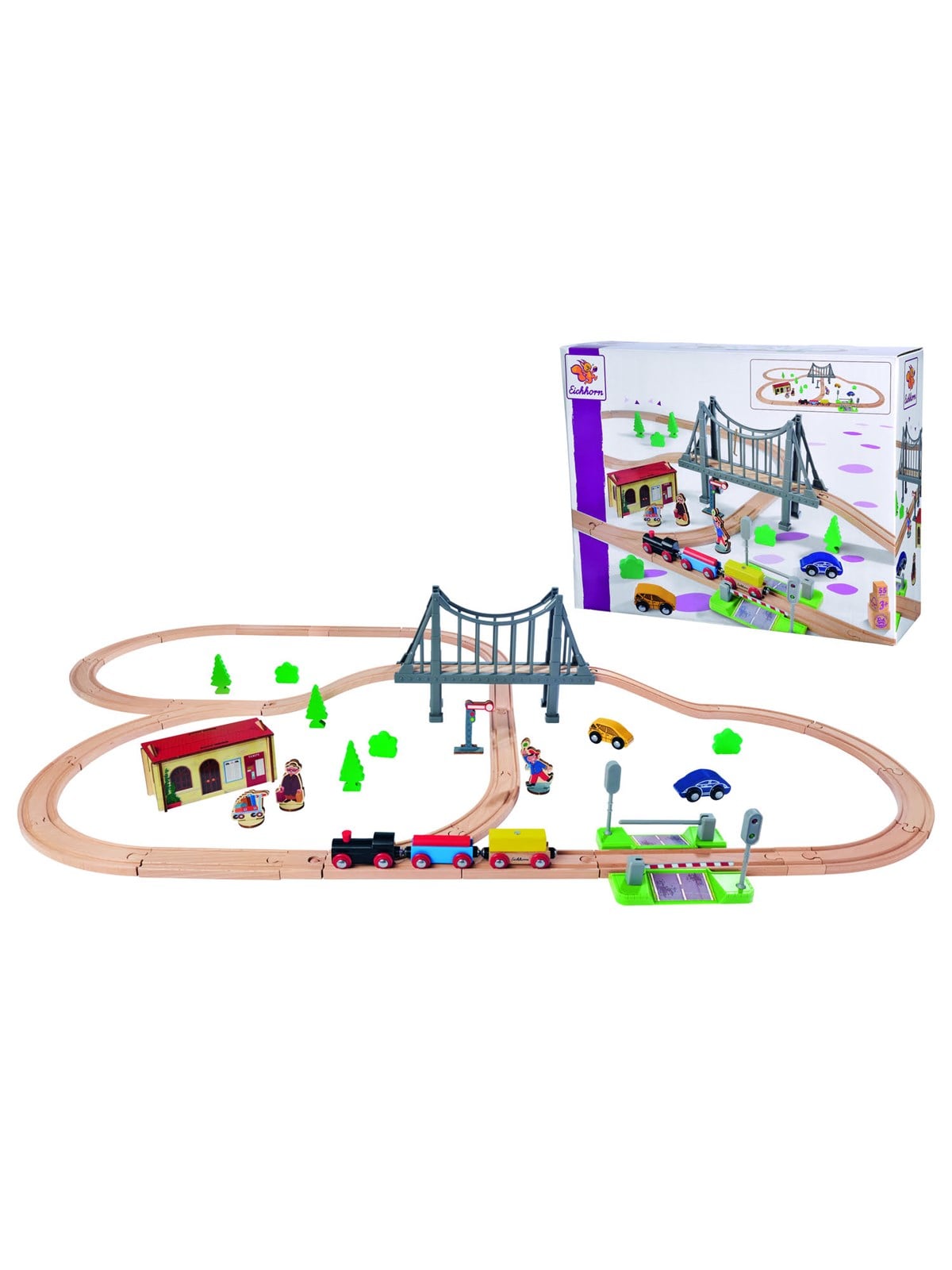 Eichhorn Train Train Set with Bridge