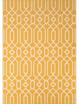 Momeni Baja Links Geometric Trellis Outdoor Area Rug.