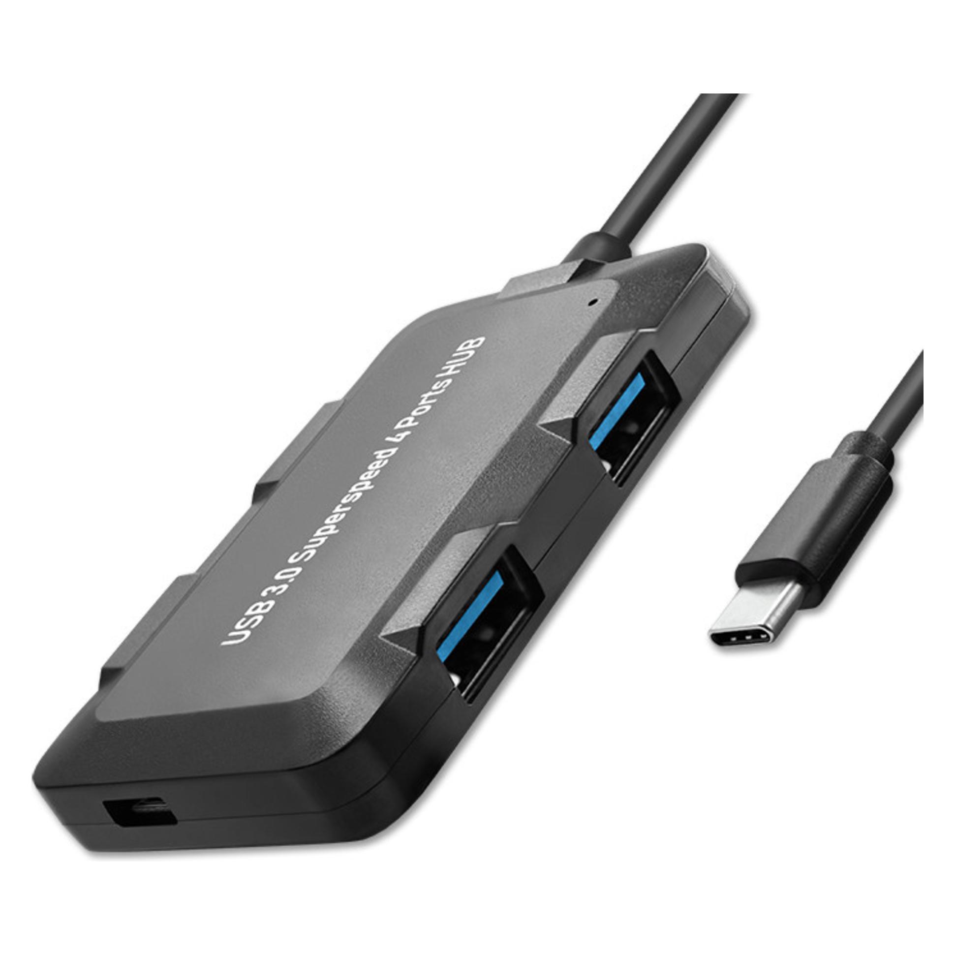 Qoltec HUB USB 4x USB-A 3.1 Gen2 (50502) (USB-C, 4 Ports) (50502)