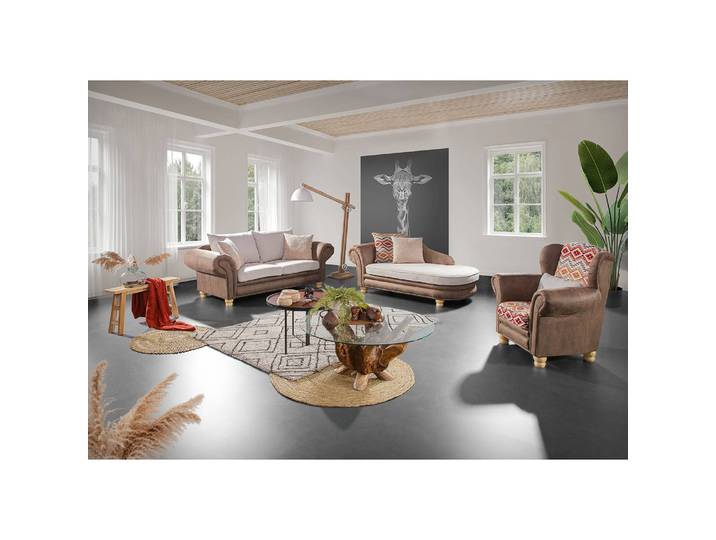 Table basse Nootka Ø 110cm Marron