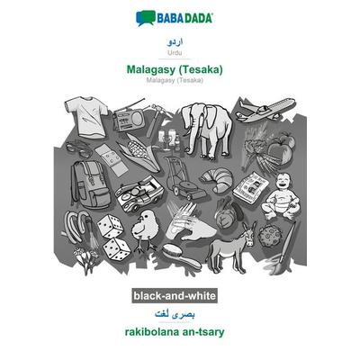 Urdu (in arabic script) - Malagasy (Tesaka), visual dictionary, BW, Taschenbuch von Babadada GmbH, Babadada, 978-3-7522-0382-0